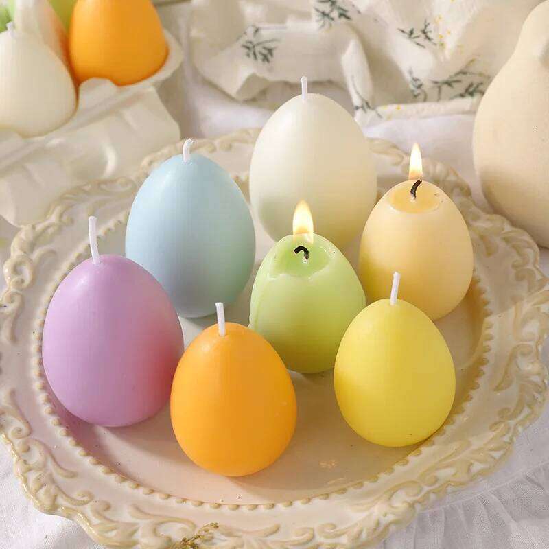 Egg Scented Gift Set Home Supplies Living Room Bedroom Soy Wax Candle Centerpiece Easter Party W260303