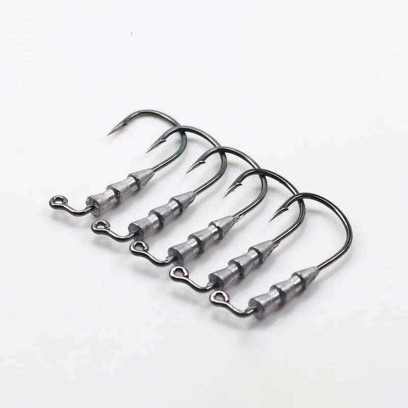 20/40PCS Hover strolling 0.6g 1g Head Hooks jigging High Carbon Steel Aberdeen Jig small fishing hook Bass Trout Z260228