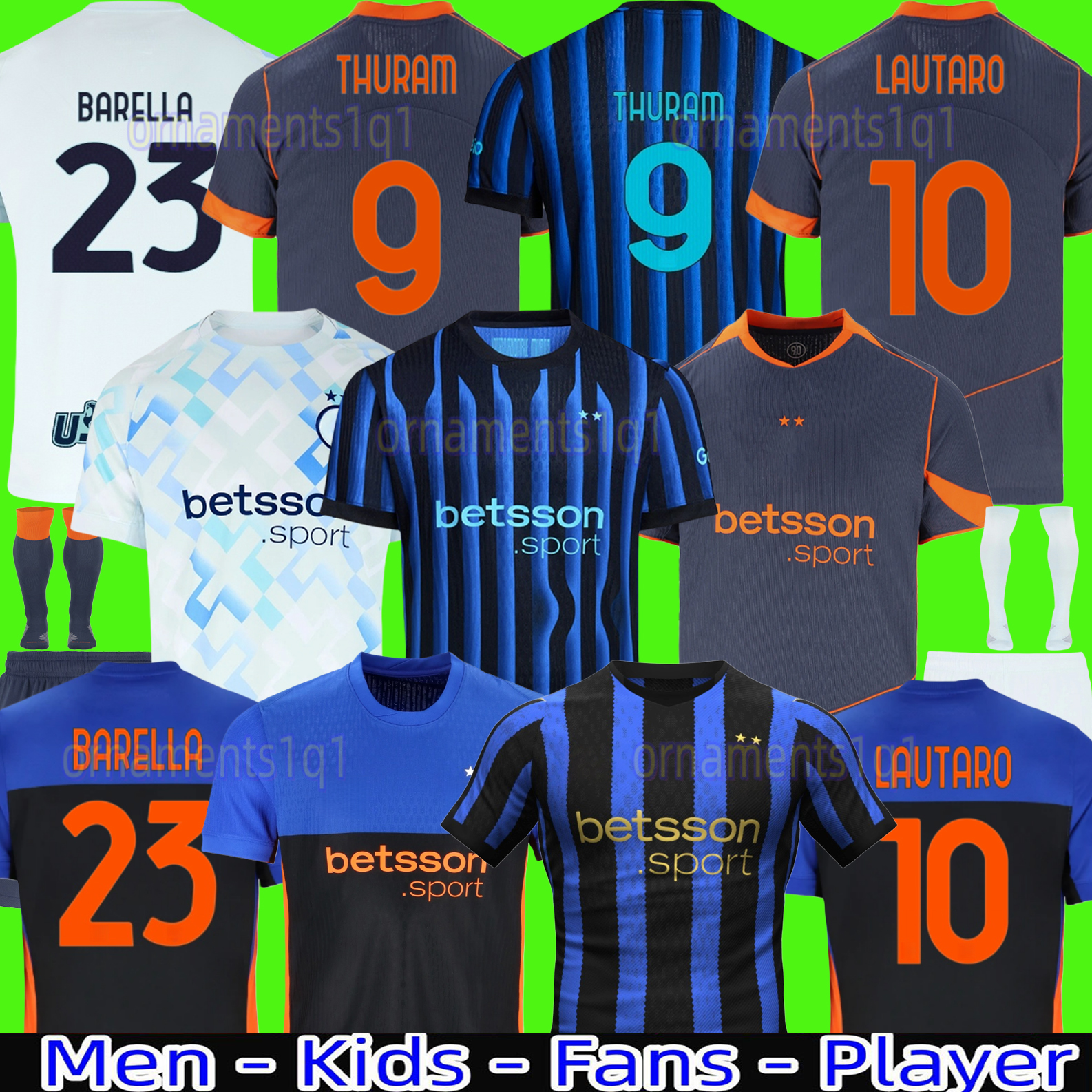 25 26 Maglia LAUTARO fourth Soccer Jerseys BARELLA LUIS Henrique FRATTESI INTEReS THURAM Sucic CALHANOGLU Football Shirt 2025 2026 milans third Special Men Kids