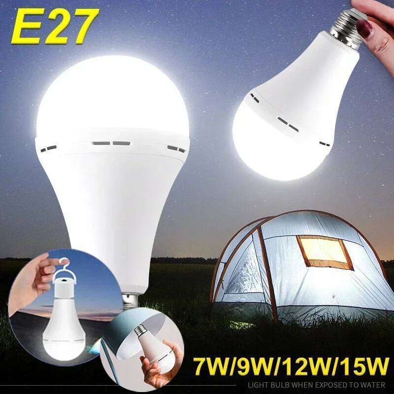 7-15W LED Camping Light High Brightness Rechargeable Emergency Bulb Waterproof Adjustable Portable Hanging Tent Lamp Fishing S260302