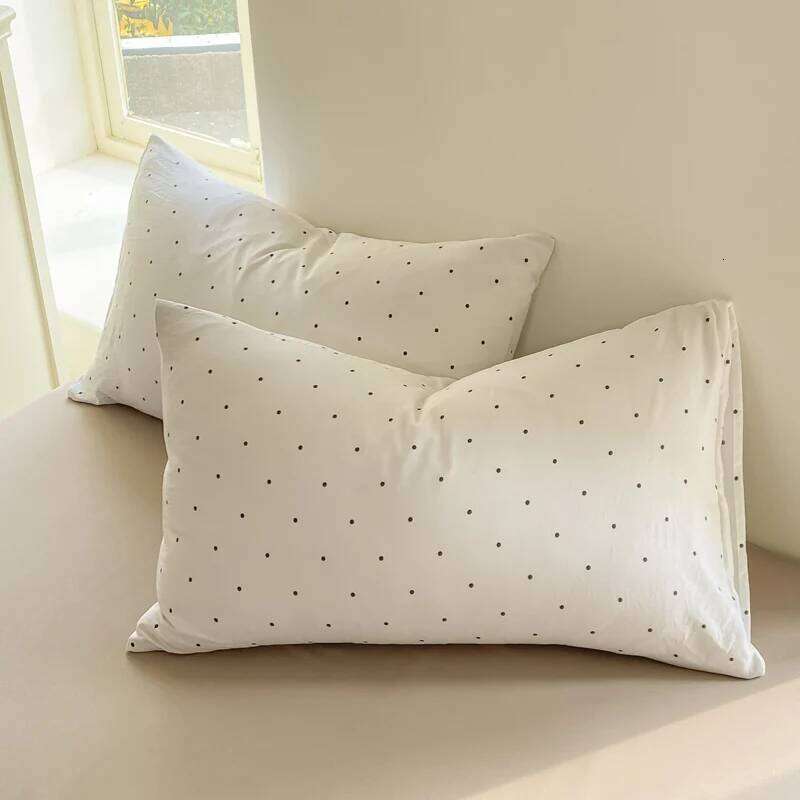 For Minimalist Polka Dot Style Duvet Cover Four Piece Bedding Set Bed Sheet Fully Enclosed for Home W260302