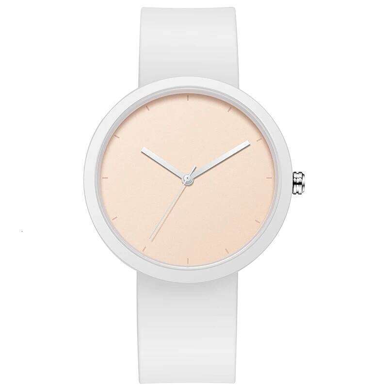 Minimalism Watch For Women 41mm Case with PVD Finish Rubber Strap XJ260303