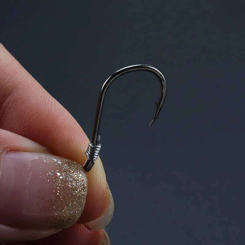 New Type Of Steel Wire Double Hook Tied With Isini-hook High Tension Anti-Seize Anti-Break Fishing White Pomfret Giant Object Z260228