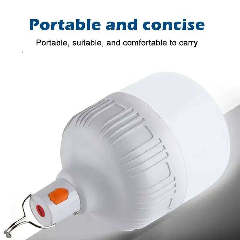 New LED Lights House Outdoor USB Rechargeable Portable Lanterns Emergency Lamp Bulb Battery Lantern BBQ Camping Light S260302