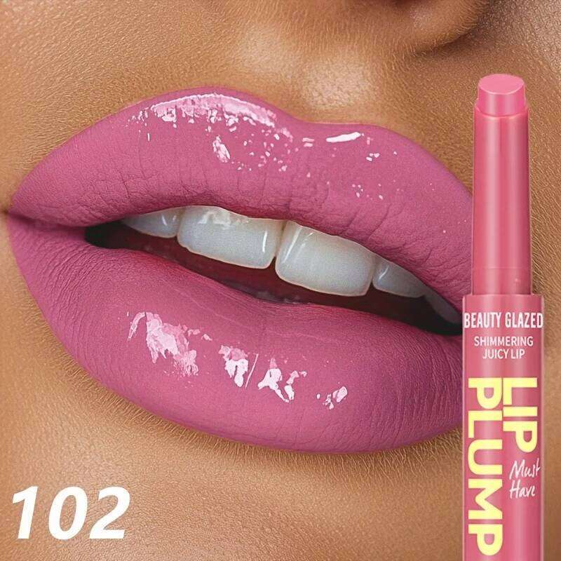 Shimmer Moisturizing Gloss Pen Press-On Style Glossy Lip Care Cosmetics Dewy Lipstick 2in 1 Nourishing And Long Lasting H260302