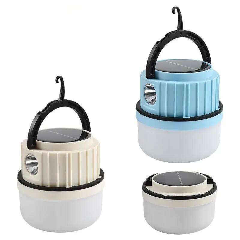Outdoor Solar Powered LED Lamp Bulbs USB Charging Camping Light Portable Night Lights Waterproof Flashlight Fishing Essentials S260302