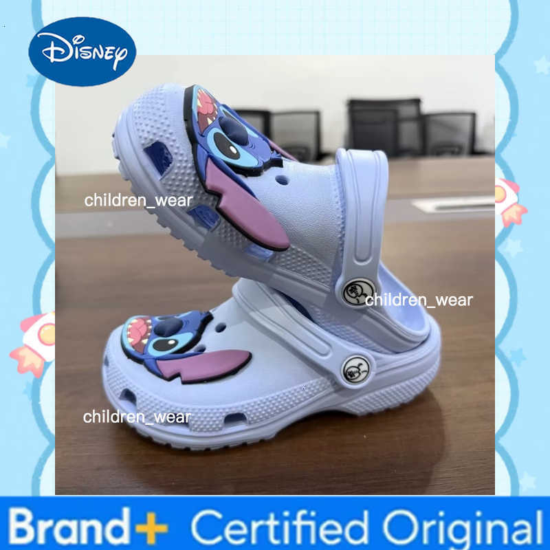 Disney Cartoon Blue Stitch Shoes Beach Shoes Slippers Sandals Non-Slip Breathable Wear-Resistant No Children Slippers H260303