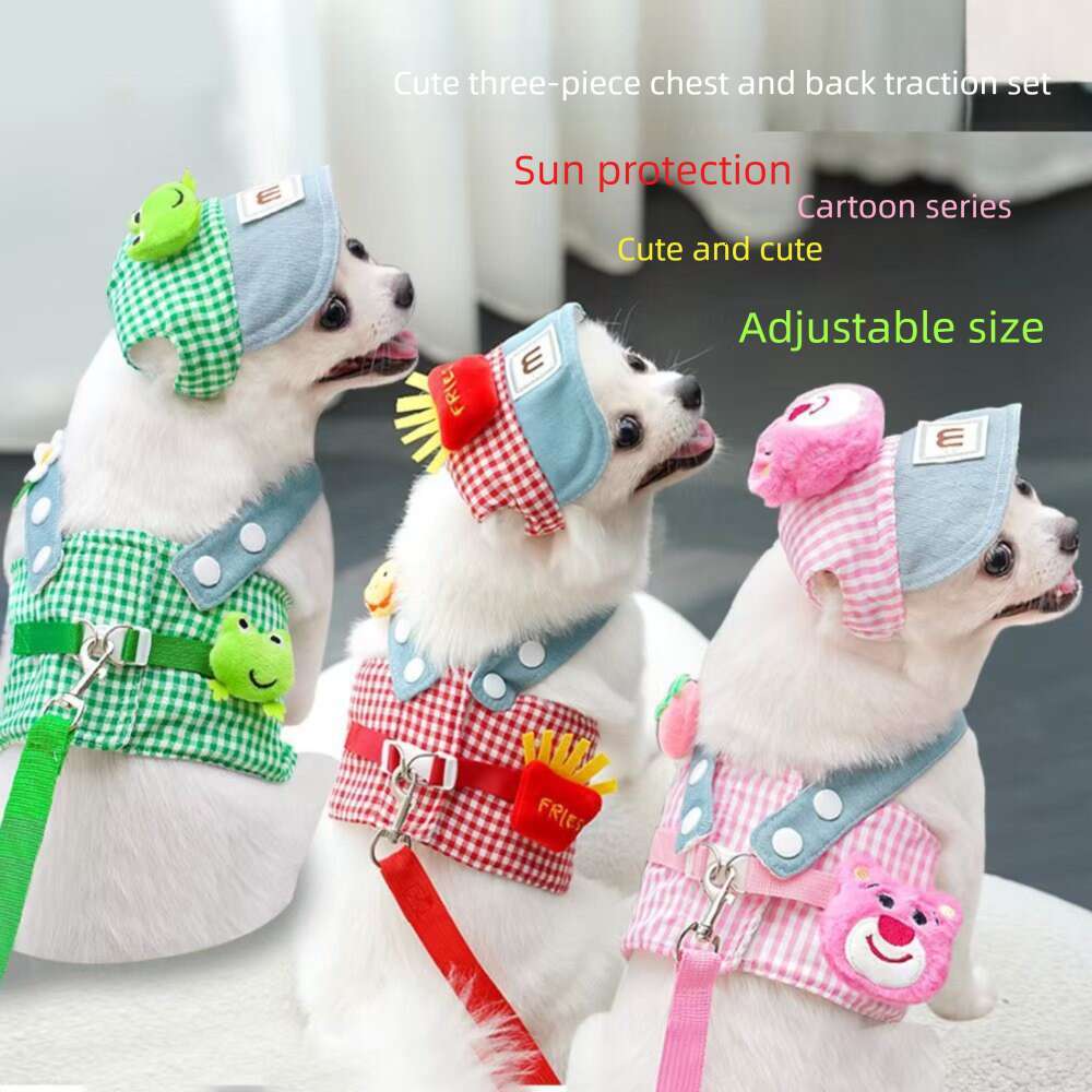 Famous brand Spring Summer Harness Leash Outdoor Clothing for Cats and Dogs Pet Supplies pupakaIK