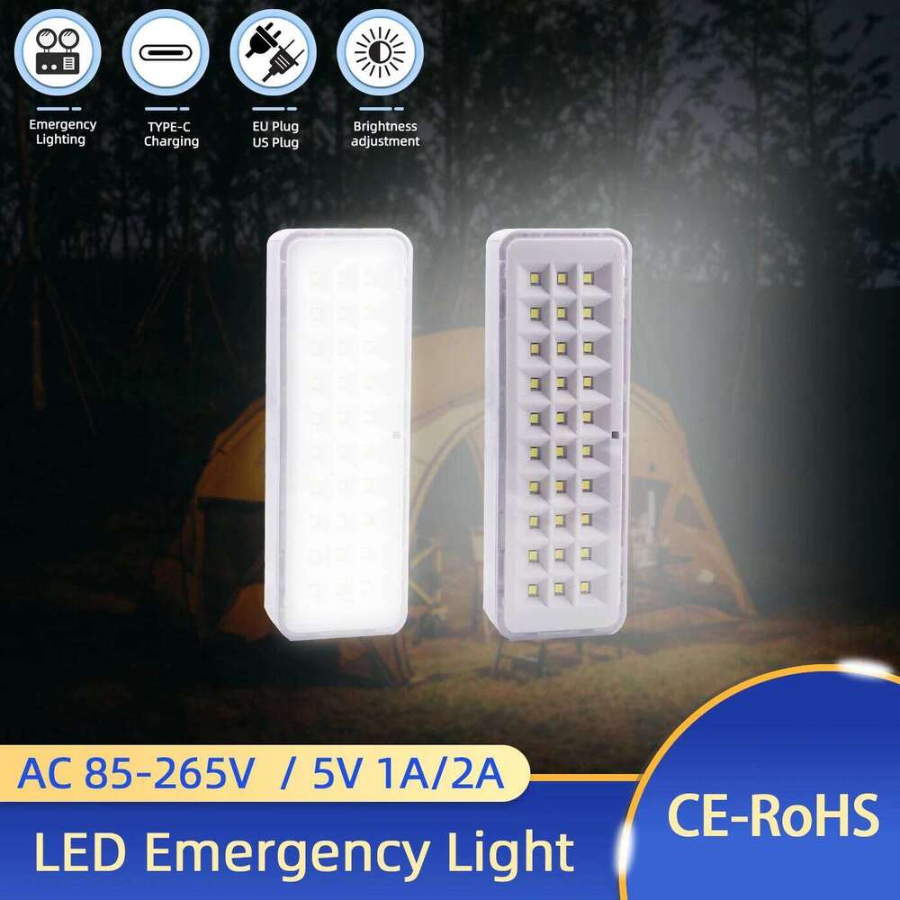 LED emergency light, European and American regulations, Type-C USB port rechargeable multifunctional camping light S260302