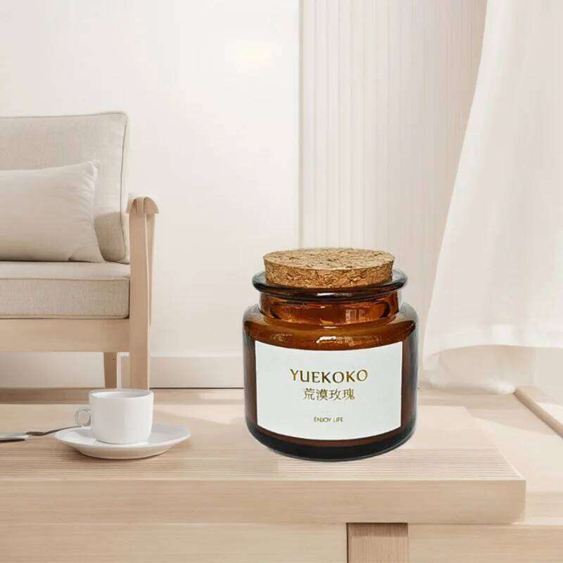 Flameless Aromatherapy Candle Birthday Gift Plant Soy Wax Indoor Scented Candles Rose Fragrance W260303