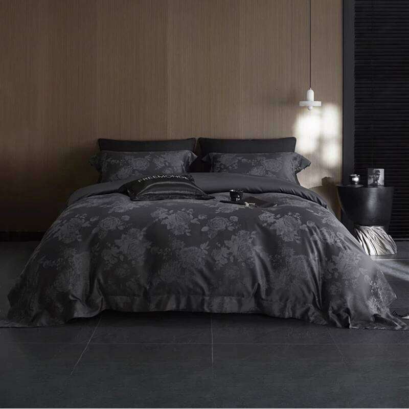 cotton four-piece set of jacquard quilt cover, bed sheet villa luxury high-end bedding W260302