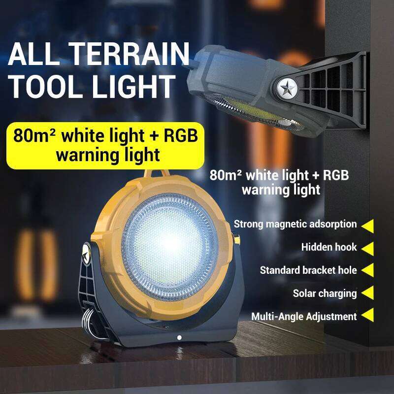 COB LED Mini Flashlight - USB Rechargeable Light Magnetic Led Torch with 500LM Bright Lantern for Camping Emergency Working Use S260302