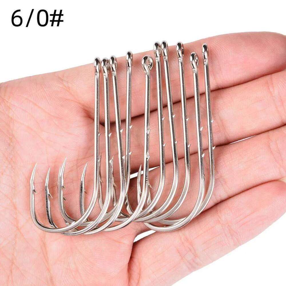 20/50pcs Hooks Fly Fishing Access Box Long Shank Barbed Single Circle Carp Hook High Carbon Steel Sea Fishinhook Z260228