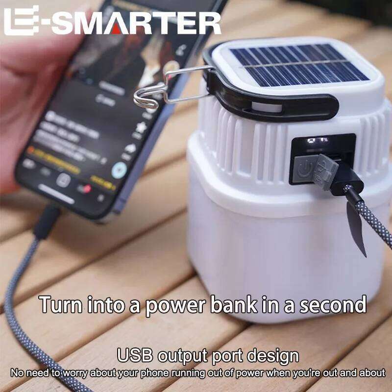 Powerful Solar-Powered Charging Outdoor Camping Tent Multi-Function Type-C Rechargeable Emergency Light S260302