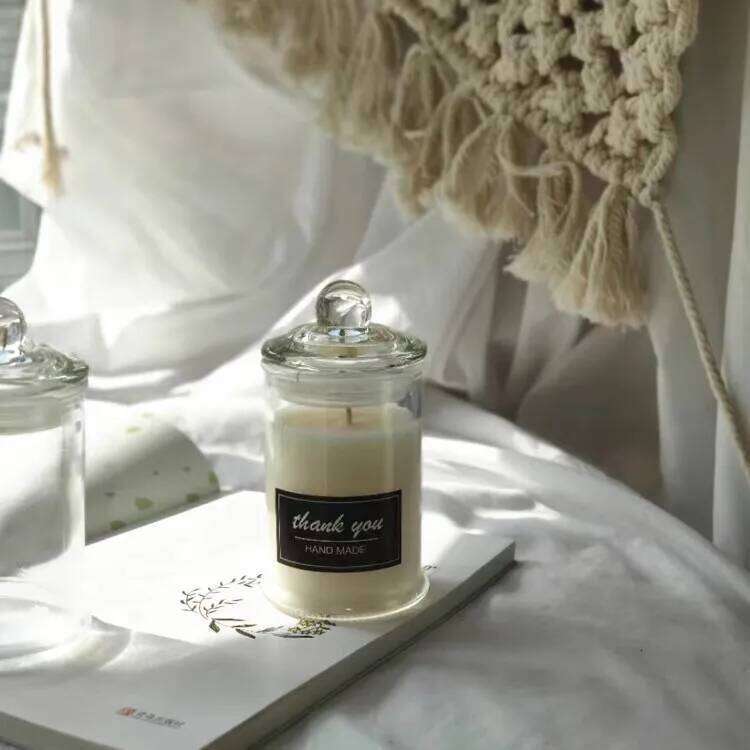 Aromatherapy Cover Eternal Life Flower Bedroom Decoration Candle Glass DIY Making Dustproof jar W260303