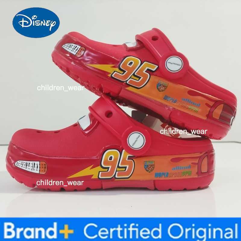 Disney Lightning Mcqueen Red 95 Car Luminous ChildrenS Slippers Black White Blue Sandals Breathable Wear-Resistant No H260303