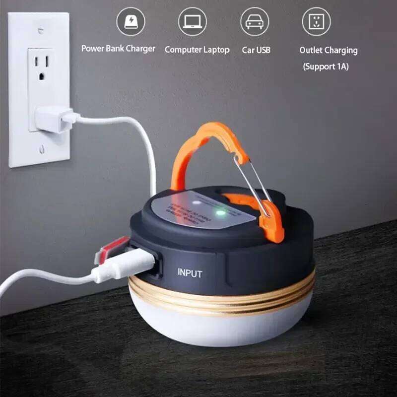 Portable Light With Magnet/Hook Rechargeable Outdoor Tent Home Emergency Lamp Waterproof Lantern For Camping Fishing S260302