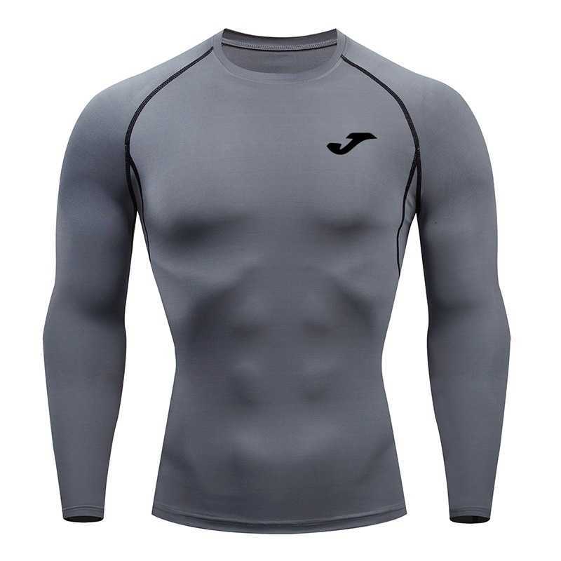 Men's short-sleeved quick-drying sports tight-fitting T-shirt with visible seams, quick-drying gym training tight-fitting clothing, sports short-