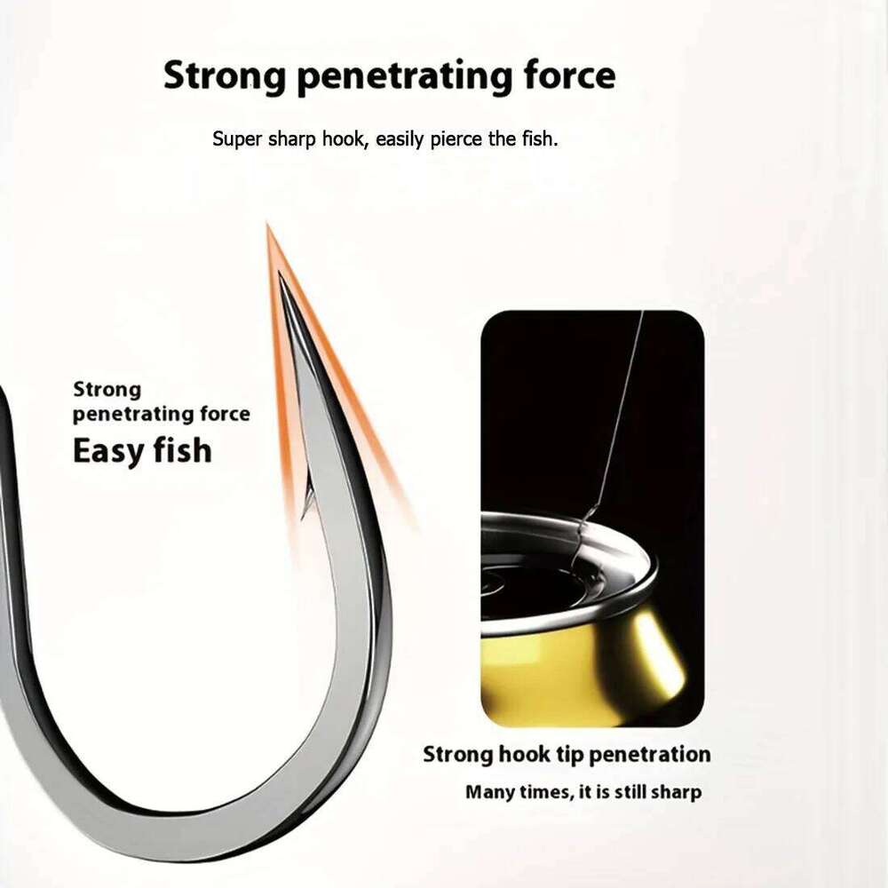 FishTrip Automatic Flip High Carbon Steel Fish Barbed Hook for Bass Carp Fishing Freshwater Tackle Accessories Z260228
