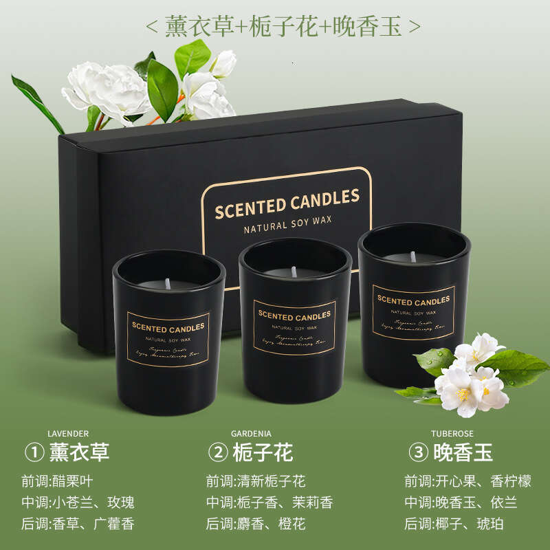 Cup Birthday High-end Candle Aromatherapy Atmosphere Gift Box Jar Scented Wax W260303