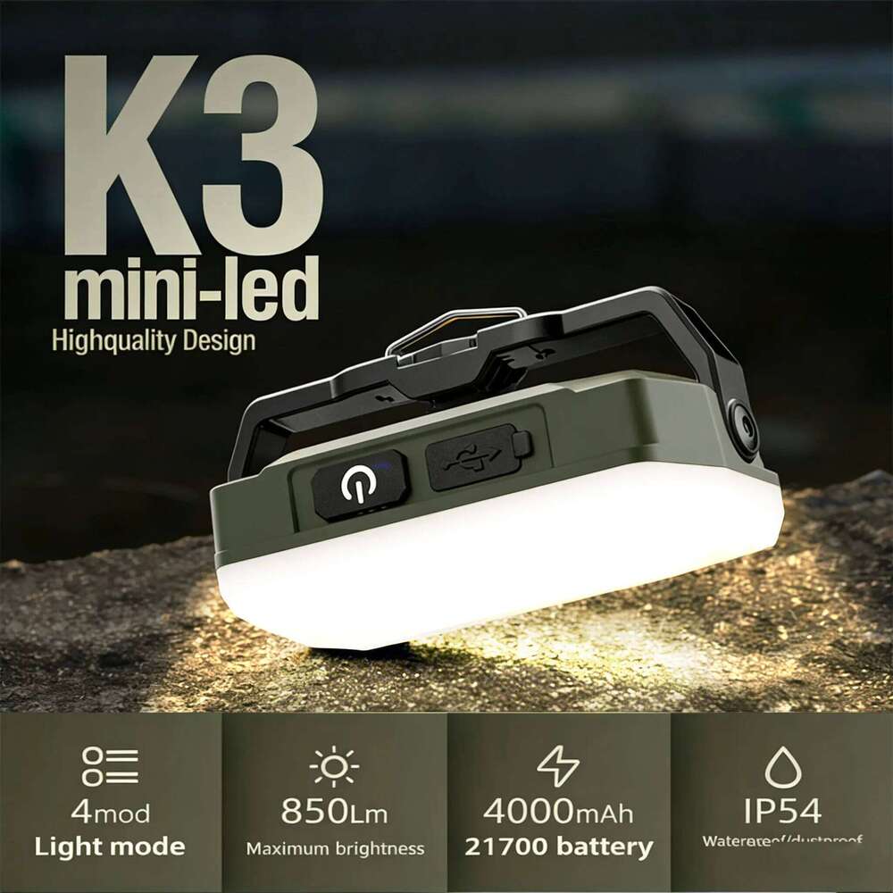 Tools Tent Light USB Rechargeable Lantern Portable Emergency Night Market Lighting Outdoor Camping Lamp S260302