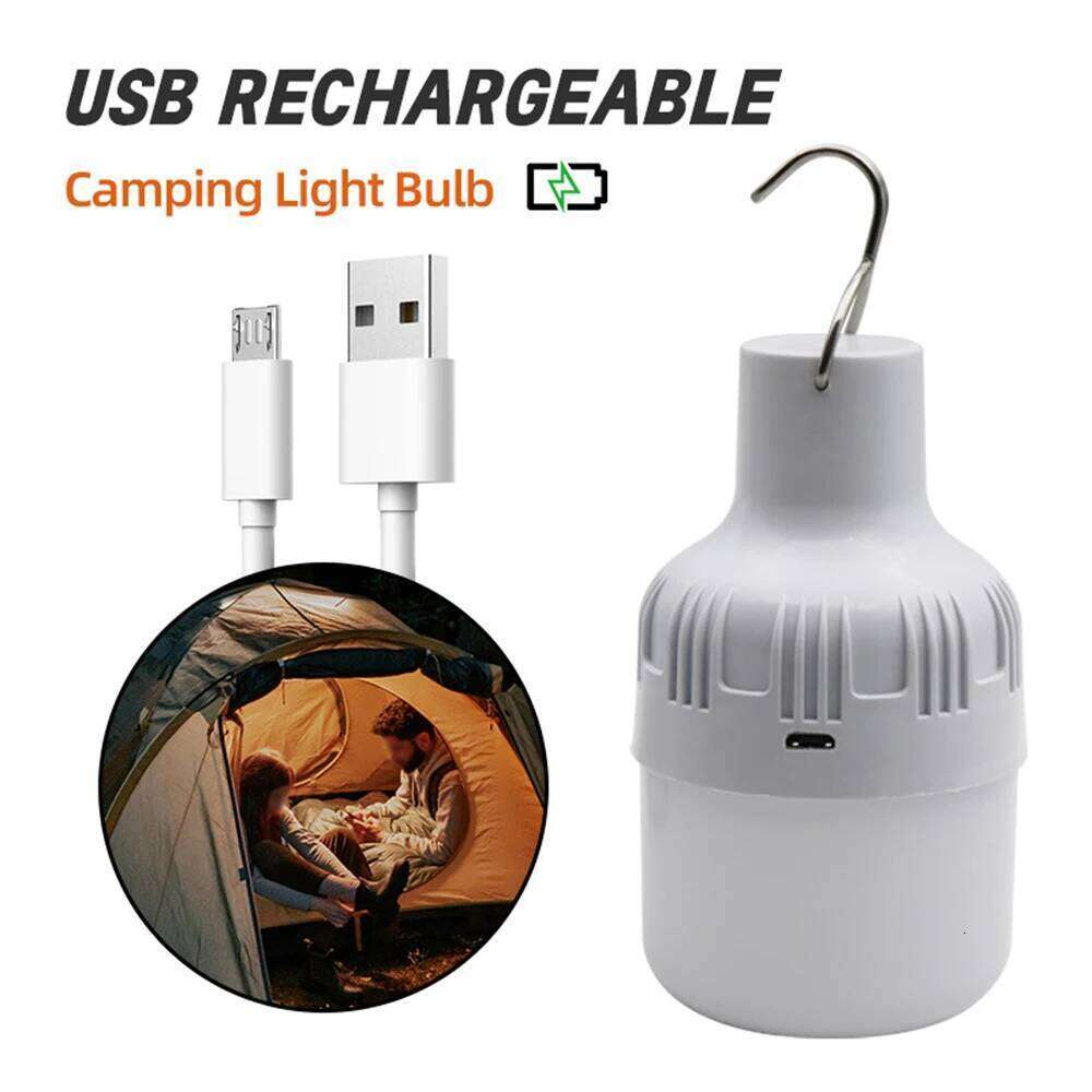 Super bright camping light, Rechargeable LED flashlight Outdoor lantern portable hook With 5 lighting modes S260302
