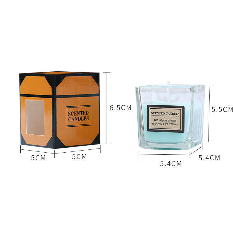 Aromatherapy Glass Cup Romantic Incense Proposal Candlelight Dinner Birthday Party Smokeless Candle Christmas W260303