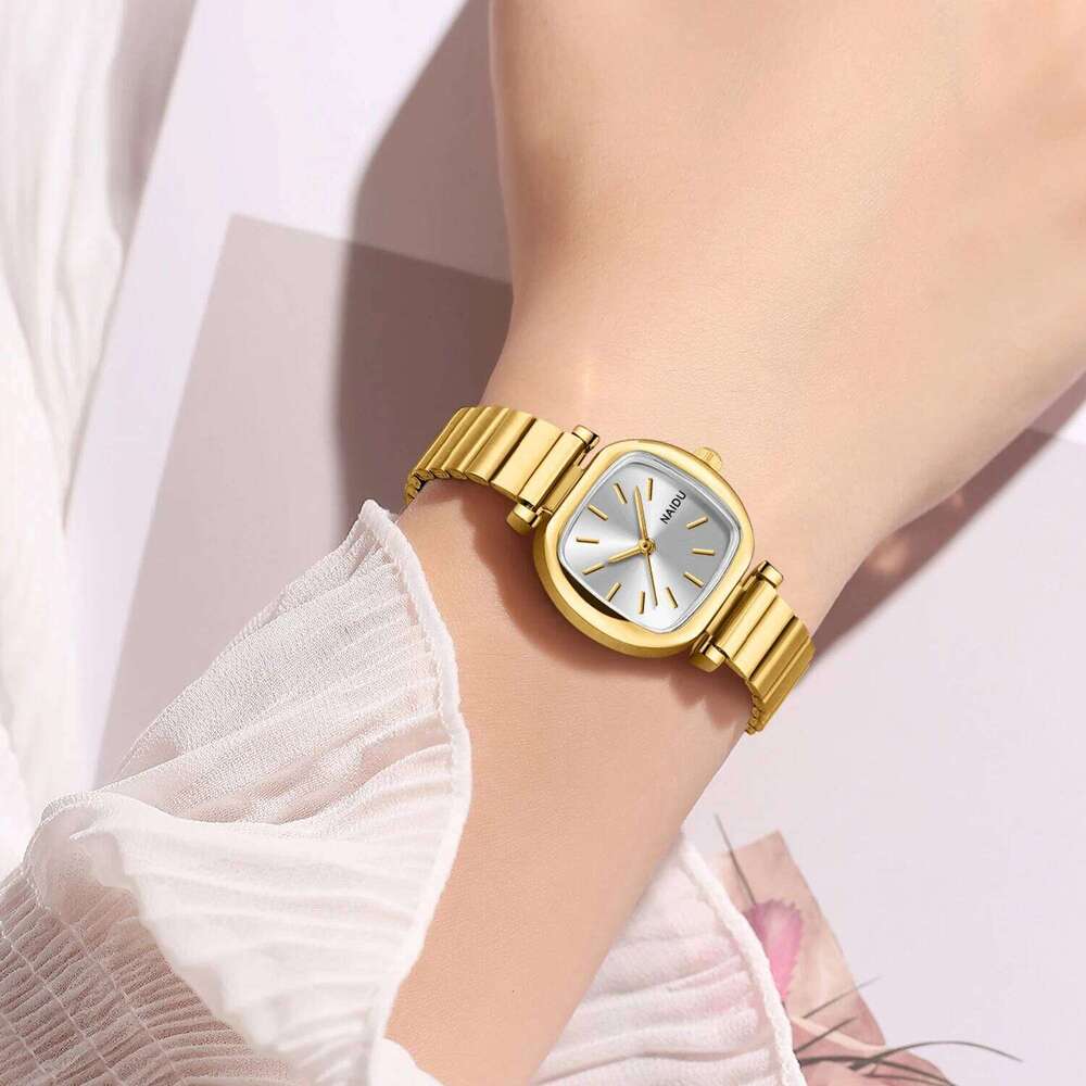 Women's Stainless Steel Strap, Artistic and Versatile Retro Quartz Watch XJ260303