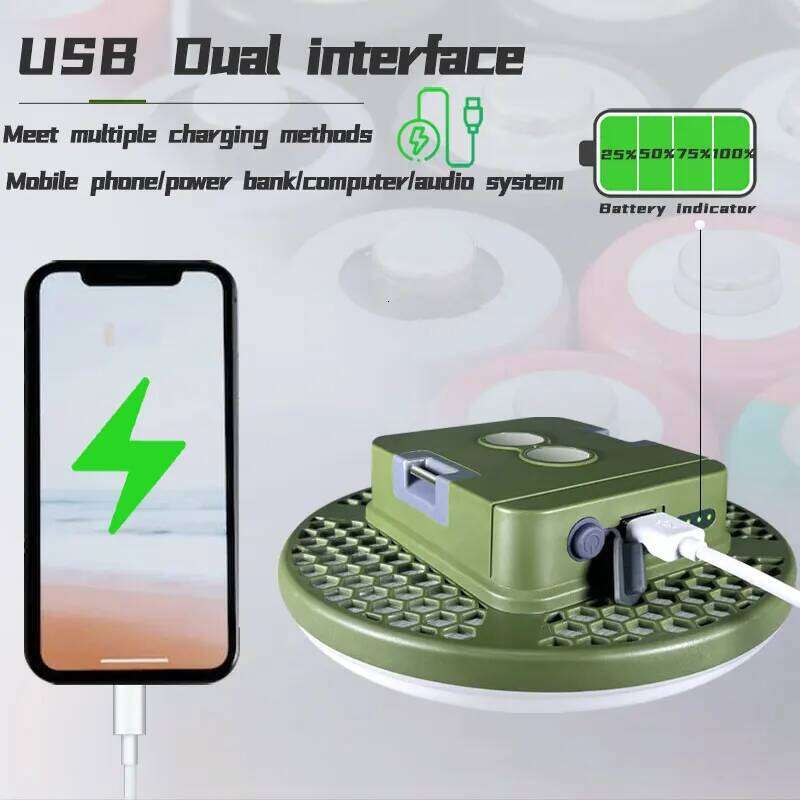 MOSLIGHTING Tent Fishing Camping Light Multifunctional Portable Suspension Magnetic Suction High-power Ultra Bright LED S260302