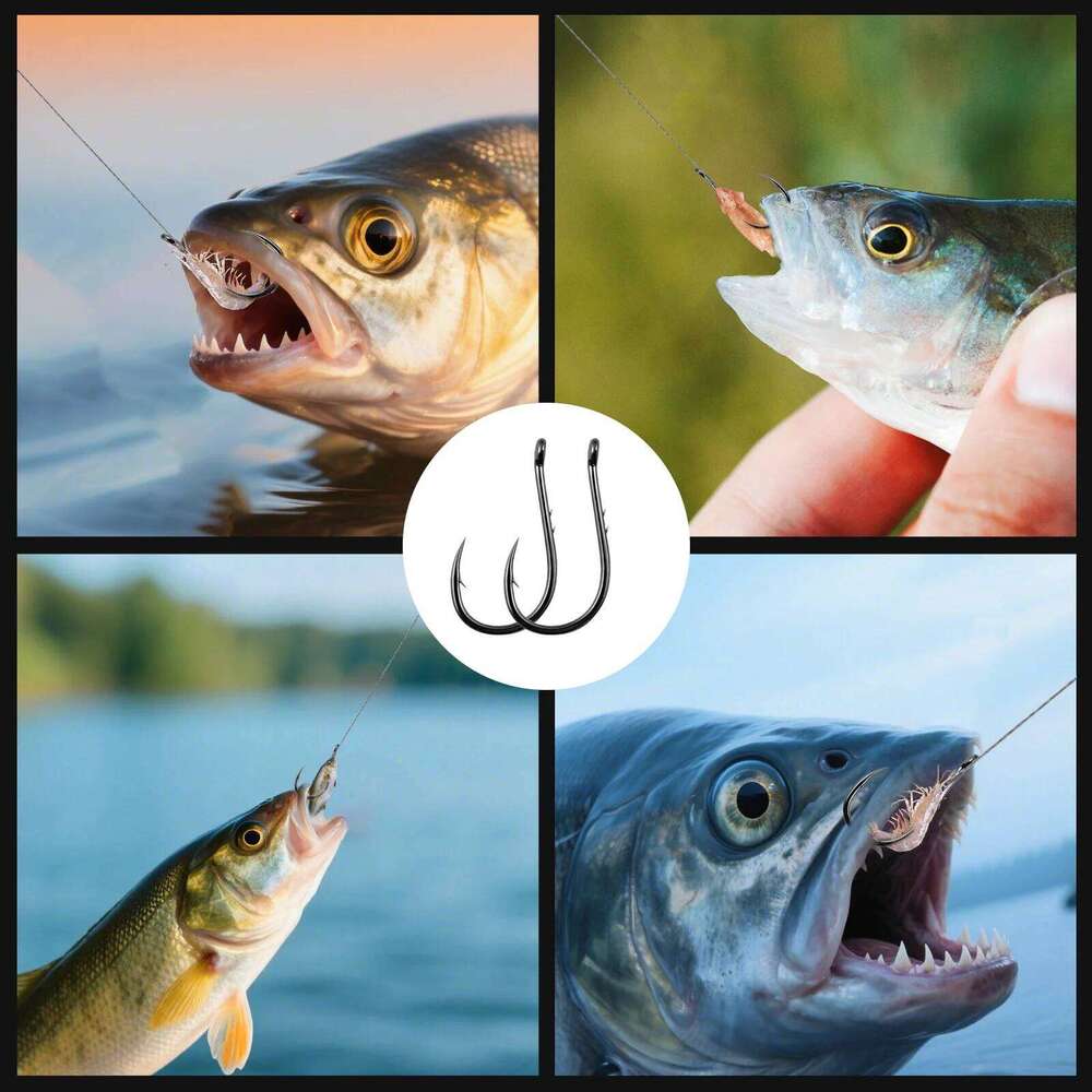 FishTrip Octopus Baitholder Fishing Hooks 50-100pcs Sharp Barbed High Carbon Steel Offset Circle Hook for Saltwater Z260228