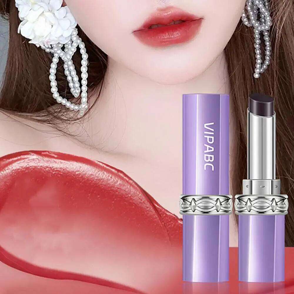 Black Color-changing Cinnamon Milk Tea Nude Natural Lip gloss Moisturizing Lipstick Pseudo-natural Face Makeup H260302