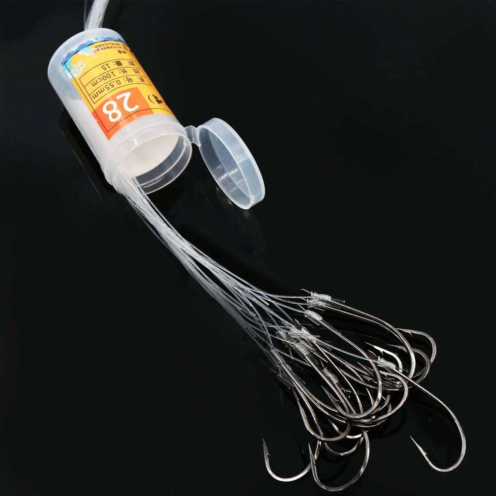 9KM Barreled Sub Line Barbed Wazumi Hook Tying Tools for Freshwater and Saltwater Fishing Z260228