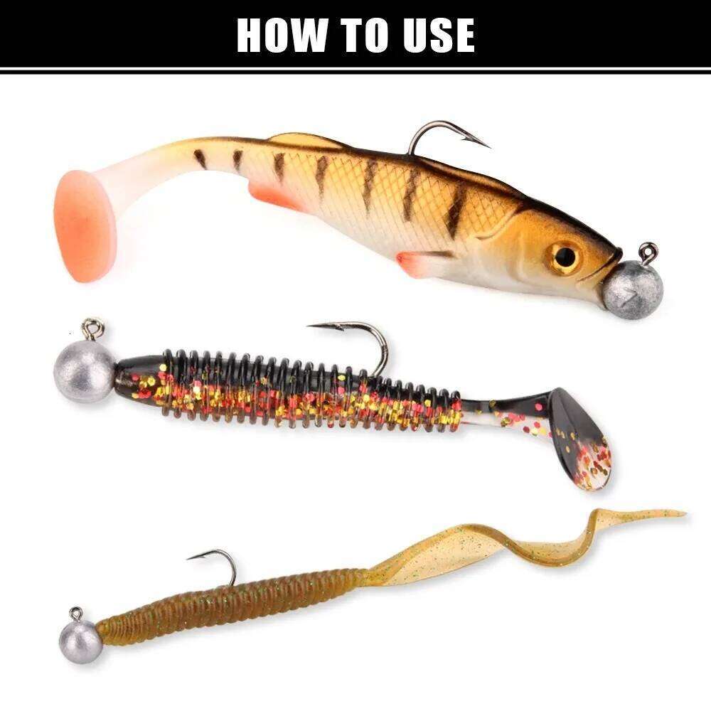 5g 7g 10g Jig Heads Fishing Hook Shank Round Ball High Carbon Steel Long For Soft Lure Worm Accessorie 4pcs Z260228