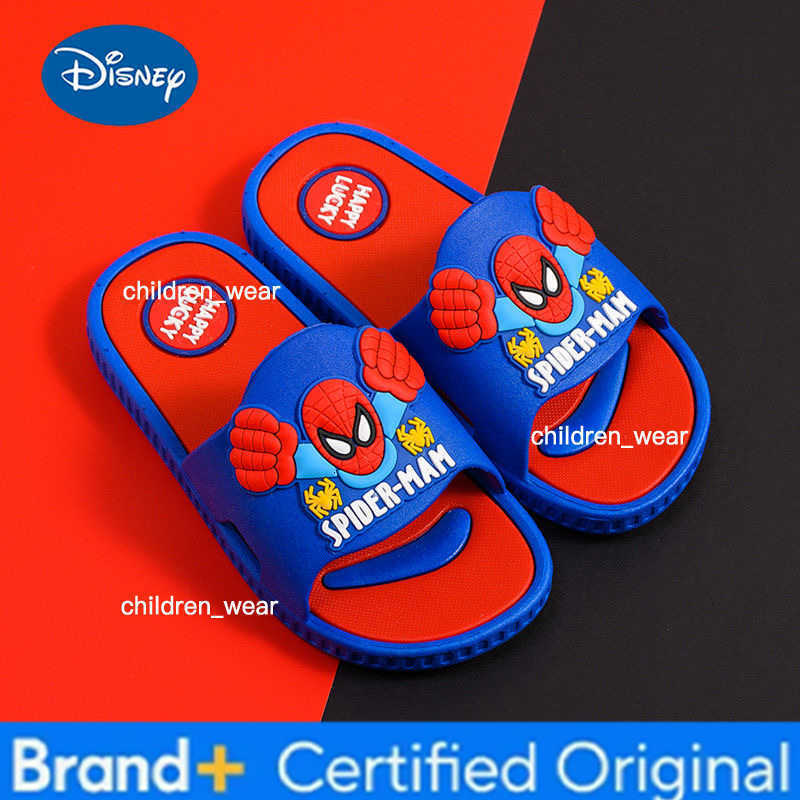 Disney Childrens Slippers Cartoon Boys Summer Home Shoes Boys Sandals Waterproof Anti-slip Kids Garden Shoes Size 24-39 H260303
