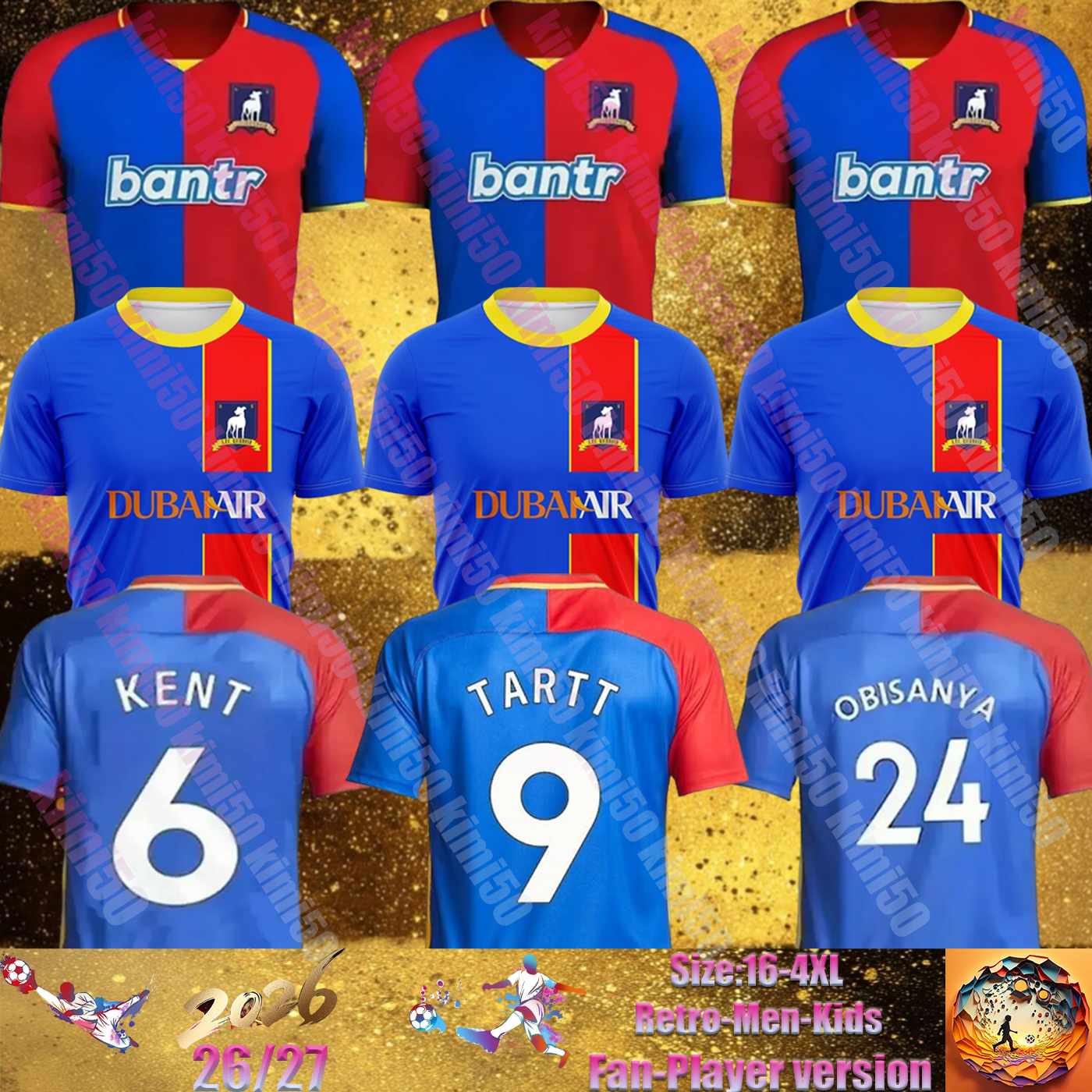 AFC Richmond Soccer Jerseys 2023 2024 2025 Kids Kit 22 23 24 Maillot Goalkeeper Training Man Football T-Shirts Home red blue Away yellow Third KENT TARTT ROJAS OBISANYA