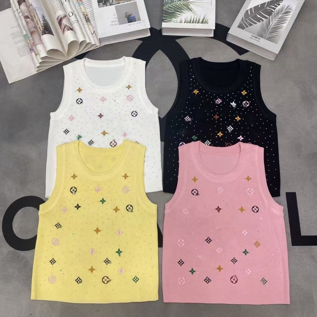 Women's Sweaters Embroidered Rainbow Sweater Women's Early Autumn New Arc de Triomphe Loose Slim Age-reducing Knitwear French S--3XL