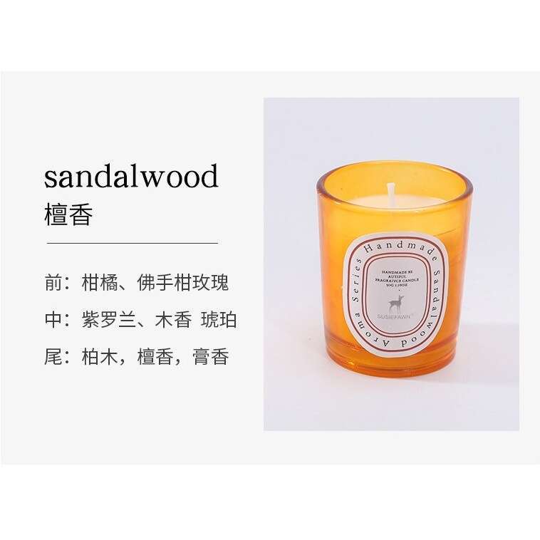 INS Amazon Romantic Gift Glass Cup 65g Soy Wax Aromatherapy Candle Plant Handmade W260303
