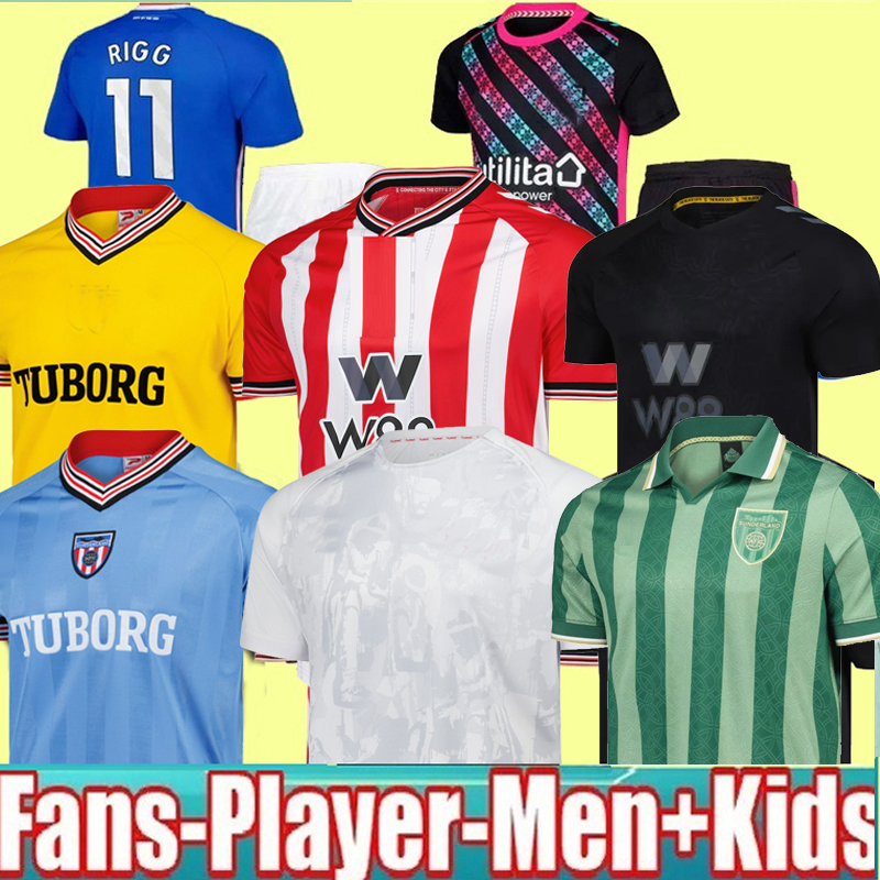 3XL 4XL SUNDERLAND 25 26 Retro St. Patrick Day Lifestyle Soccer Jerseys BELLINGHAM STEWART SIMMS ROBERTS Home Away Third 2025 Football Shirt PRITCHARD Men Kids Kit