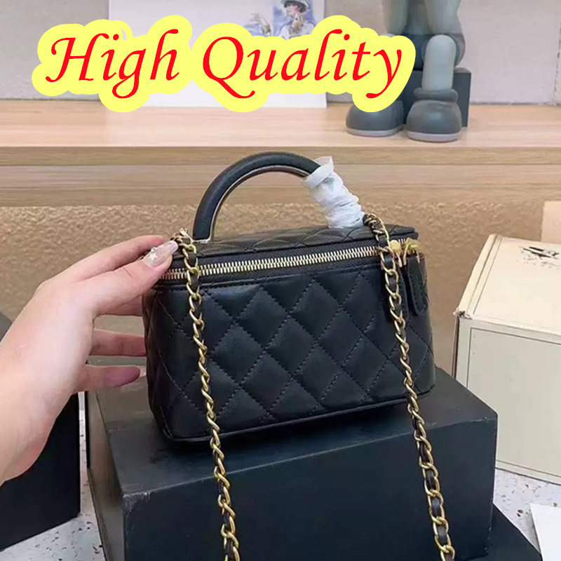 Luxury bag Vanity Bag Cross body bag Shoulder bag High Quality Mini Makeup Bag Designer bags for women Sac Chain woman handbag Cosmetic bag Wash Bag Purses