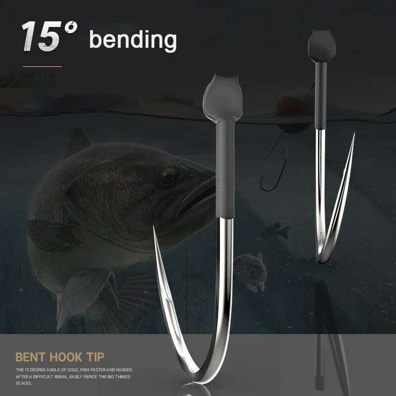 10pcs Saltwater Tungsten Steel for Big Fishing Barbed Carp Hooks Drag 10-35kg Z260228