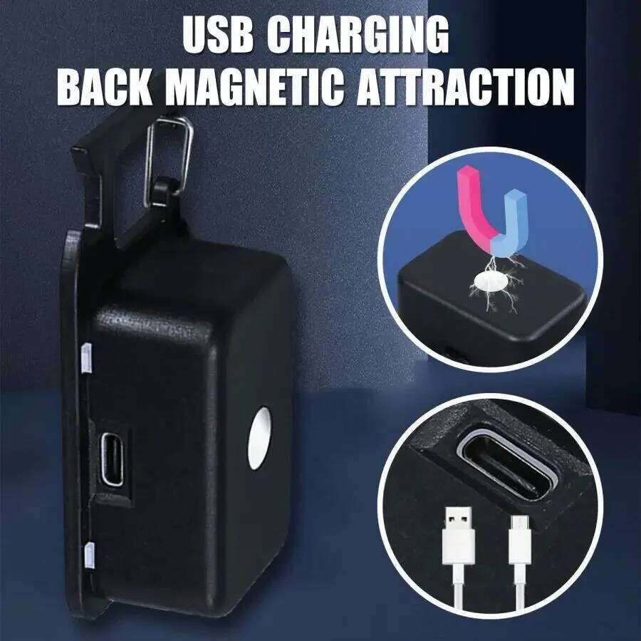 1/2PCS Mini Backpack 4 Mode LED Portable COB Flash Rechargeable Keychain Light Camping Hiking Pocket Flashlight S260302