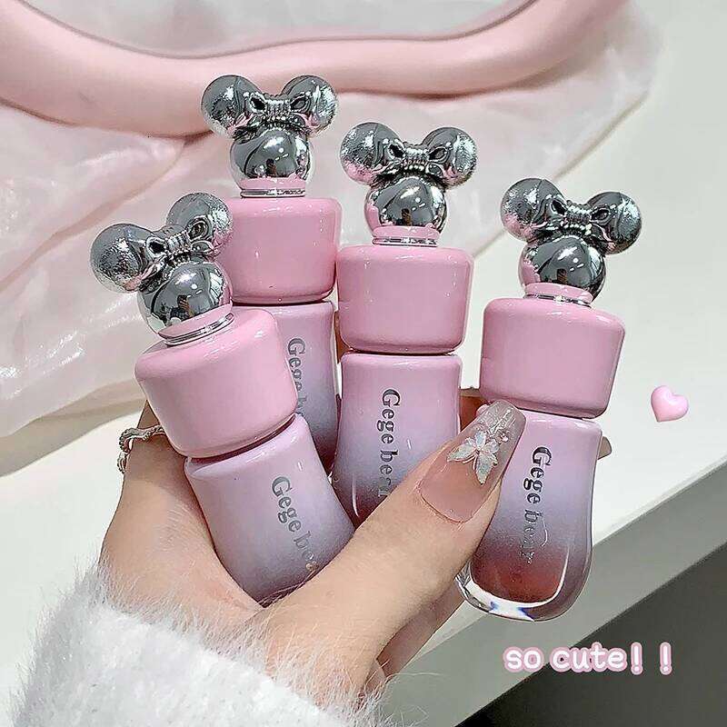 Gege bear Light Glass-Like Lip Lacquer - Mirror Shine, Hydrating Formula Long-Wear Lipstick Lipgloss H260302
