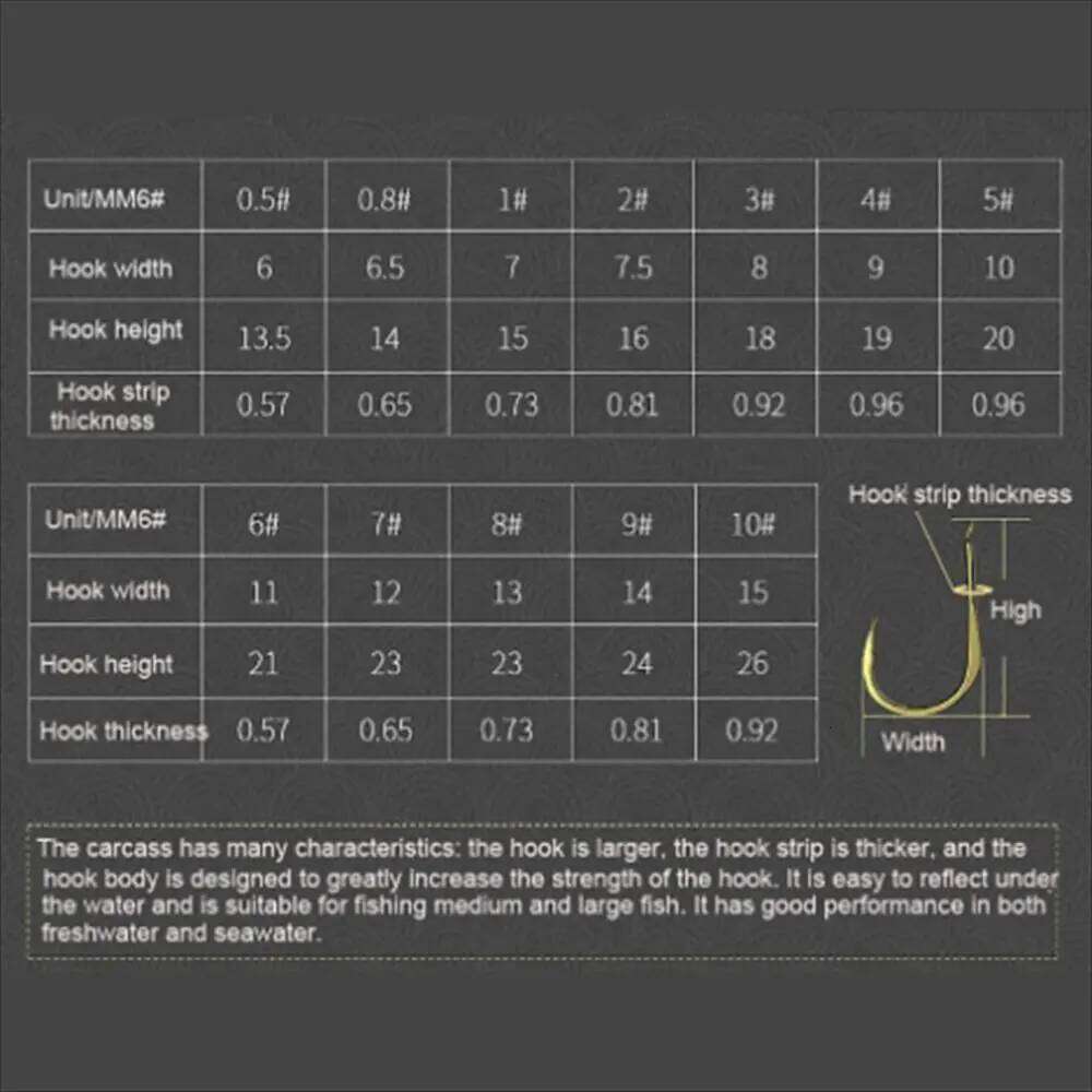 20Pcs/Pack High Carbon Steel Golden Fishing Sharp Barbed Hook Puncture Strong Flat Gold Fish Hooks Z260228