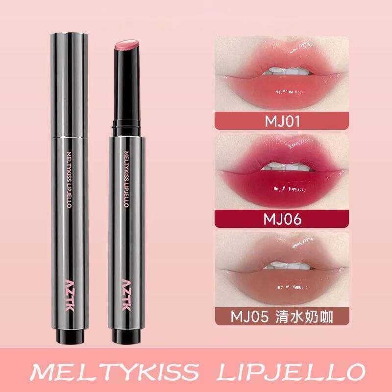 AZTK MELTYKISS LIP JELLO Gloss Watery Mirror Lipstick Lasting Moisturizing Plump Jelly Lips Lightens Lip Lines Cosmetics Hot H260302