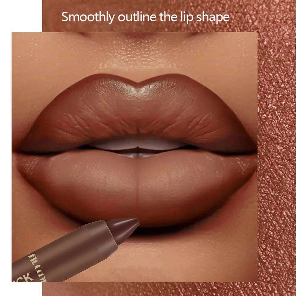 FIT COLORS Matte Soft Mist Lip Liner 6 Colors Smooth and Pigmented Non-Stick Chocolate Lipsticks H260302