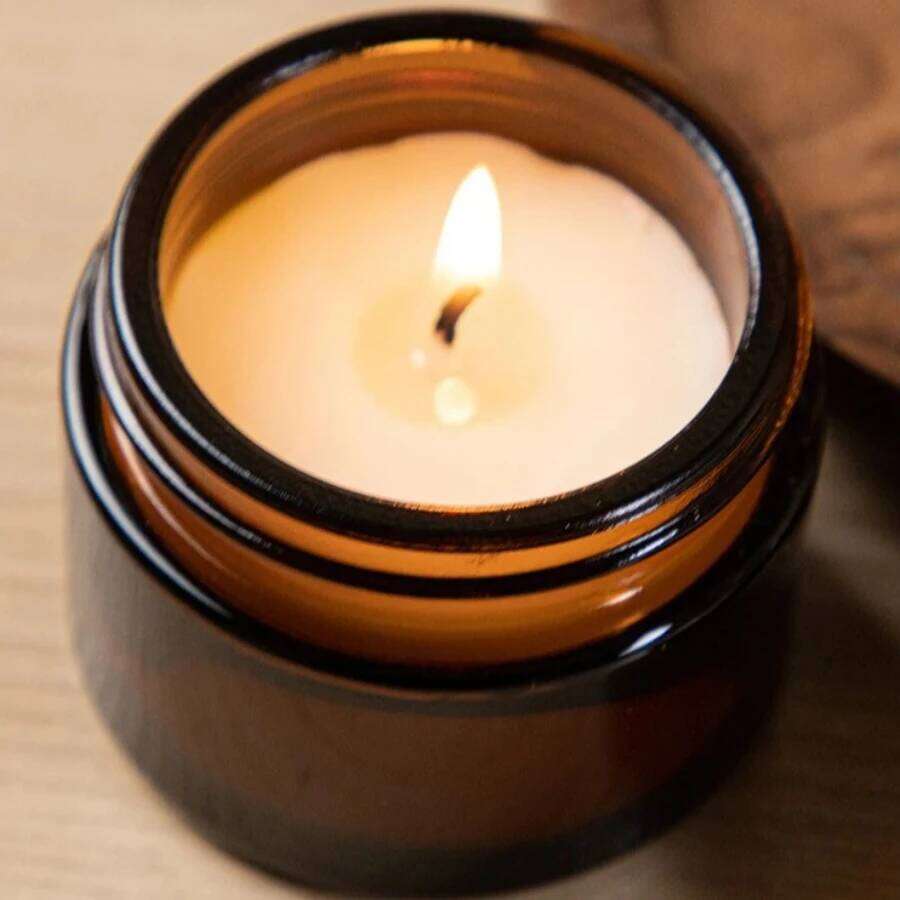 Brown Cup Aromatherapy Smokeless Scented Wax Candle For Home Decor Birthday Valentines Day Christmas Gift Glass Jar W260303