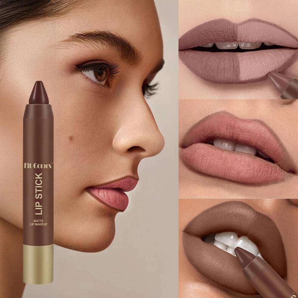 FIT COLORS Matte Soft Mist Lip Liner 6 Colors Smooth and Pigmented Non-Stick Chocolate Lipsticks H260302