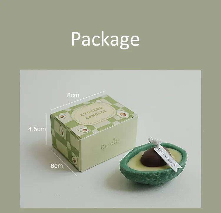 Imitation Avocado Aromatherapy Scented Candle, Soy Wax Candles Aromatherapy, Birthday Candle Wedding, Home Decoration for Party W260303