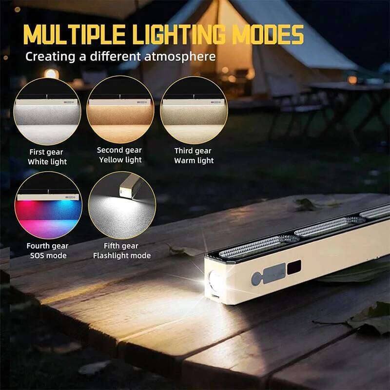 Portable Outdoor Camping Light Magnetic Cabinet Rechargeable Emergency Lights for Car Repairing Inspection Lamp Length S260302