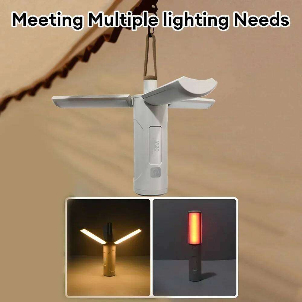 3500MaH Outdoor Tent Camping Light Foldable Travel Lanterns USB Rechargeable for Student Dormitory Emergency Lighting Flashlight S260302